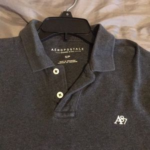 Aeropostale Short-Sleeve Collard Shirt.